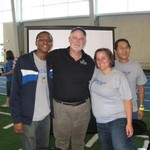 Geography table at Homecoming with Fred Antczak